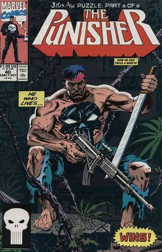 Punisher, 40 VF ; Marvel comic book / Mike Baron Jigsaw Puzzle 6