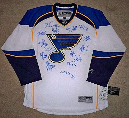 2009/2010 Louis Blues Team potpisao je Jersey W / COA - autogramirani NHL dresovi