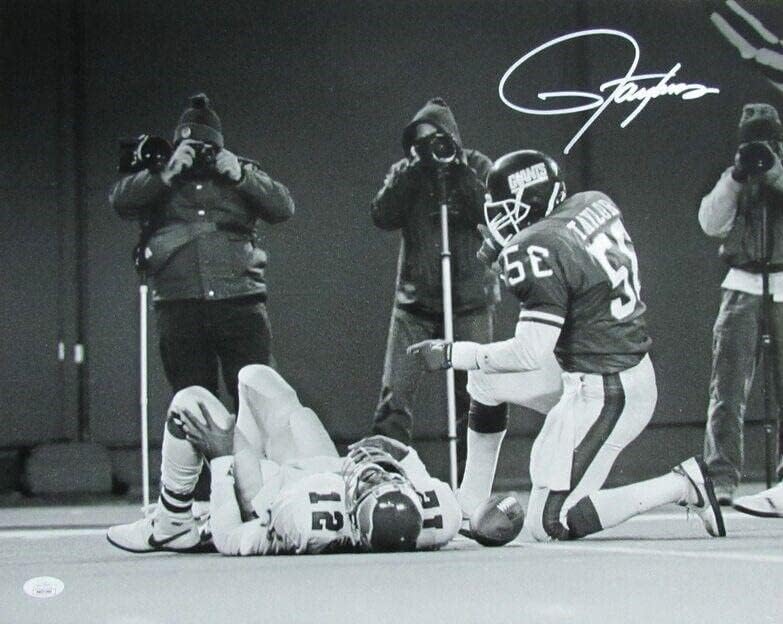 Lawrence Taylor Hof Autographing 16x20 FOTO Njujork Giants JSA - AUTOGREM NFL Photos