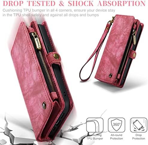 Smartphone Flip slučajevi torbica za novčanik za iPhone 12 Pro, 2 u 1 odvojiva Premium kožna torbica sa