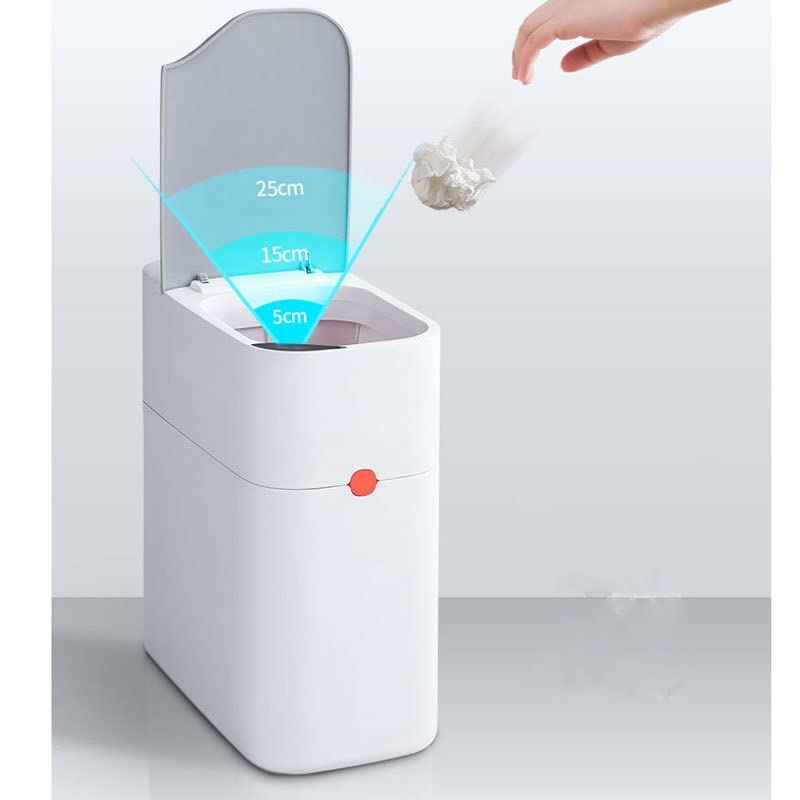 Zhuhw Automatski senzor Kan za smeće za kuhinjske kutne pametno smeće može usisnica pametna kanta za smeće za toalet