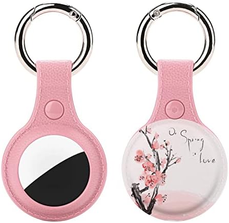 Japanski Cherry tree Blossom TPU Airtag Case izdržljiva futrola protiv izgubljenog držača protiv ogrebotina sa privjeskom za ključeve 2kom