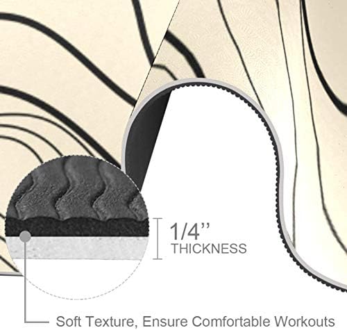Siebzeh topografske linije Premium Thick Yoga Mat Eco Friendly Rubber Health & amp; fitnes Non Slip Mat