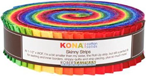 Robert Kaufman mršave trake Kona Solids Classic Colorway 41kom 1 2in