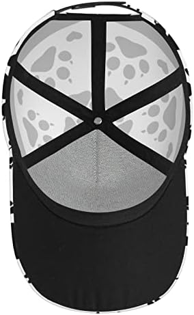 Atletska bejzbol kapa pseći šapu Crno srce Snapback Baseball Hat
