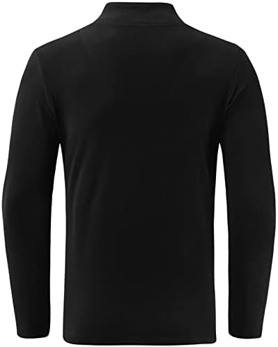 XXBR rugajući pulover za muške, 2022 elastična pamučna tanka-montaža Solidarna boja V izrez Kompresija Basic Tops Toplo podvlačenje