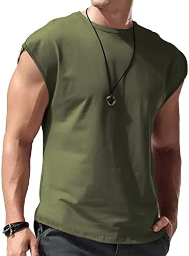 Hularka Muška Majica Sa Majicom Bez Rukava Osnovna Potkošulja Rastezljiva Lagana Majica