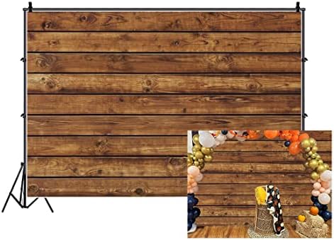 10x8ft drvene pozadine rustikalni braon Retro drveni pod za zabavu Vintage Plank ploča fotografija pozadina