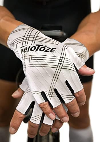 Velotoze Aero biciklističke rukavice Gel podstavljena palma za udobnost - Aero tkanina smanjuje otpor-rukavice za muške i ženske biciklističke trke