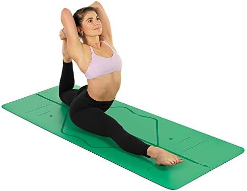 Liforme Travel yoga mat-patentirani sistem poravnanja, zahvat nalik ratniku, Neklizajući, ekološki i biorazgradiv, Ultra lagan i otporan na znoj, napravljen od prirodne gume