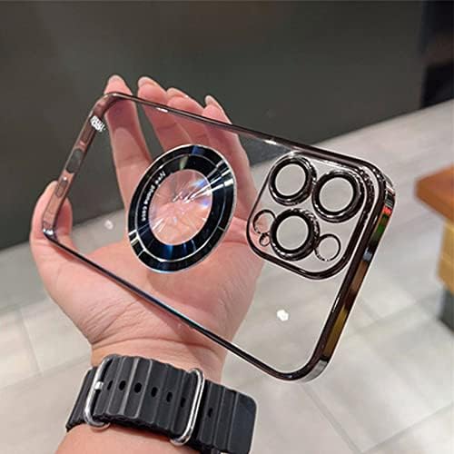 Slifthistle Prozirna magnetna za iPhone kućište, prozirna futrola magnetskog telefona, prozirni poklopac
