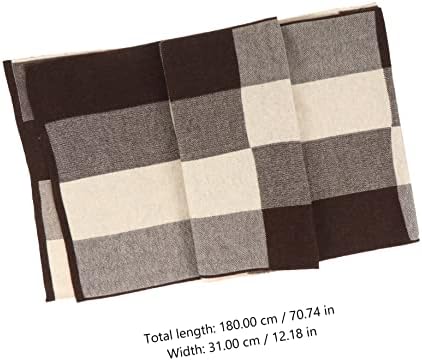 Claspeed 2 kom je jesen udoban modni vuneni uzorak izgleda muška kašmirana pletena boja sortirani šal britanskog mekanog čovjeka stil osjeća se topli zimski vrat
