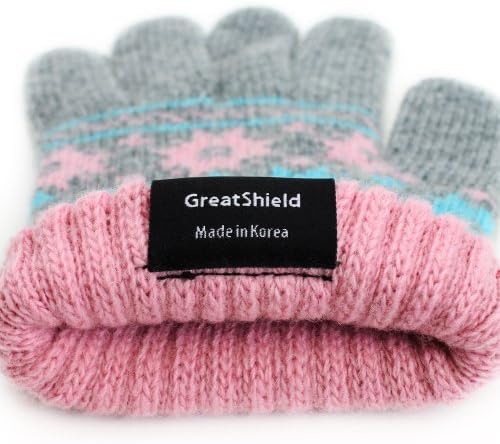 GreatShield Cozy serija vunenih rukavica sa ekranom osetljivim na dodir sa vrhunskom preciznošću na svih 10 vrhova prstiju- [95% provodljive jagnjeće vune] jesenske zimske rukavice koje rade sa svim uređajima sa ekranom osetljivim na dodir za muškarce i žene