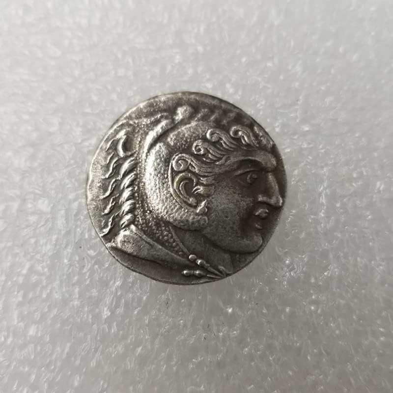 Starinski zanat Grčki novčić bakar srebrni srebrni dolar srebrni krug # 3399