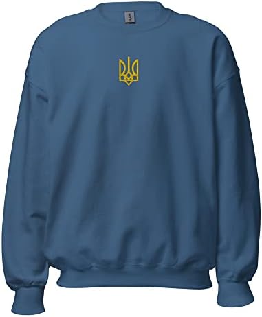 Predsednik Banisiworld Zelensky Yellow Embroidery Trident američki kongres - ukrajinski izvezeni Tryzub unisex dukserica