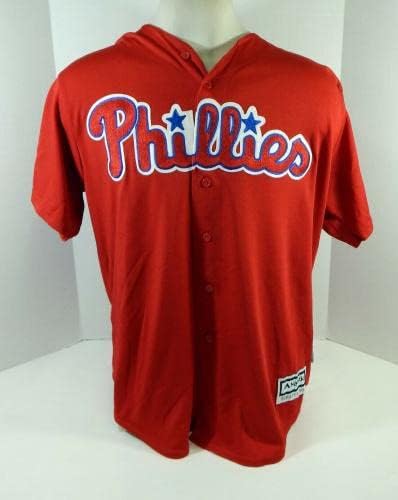 Philadelphia Phillies Taylor Lehman # 56 Igra Rabljena Crveni dres Ext St XL 506 - Igra Polovni MLB dresovi