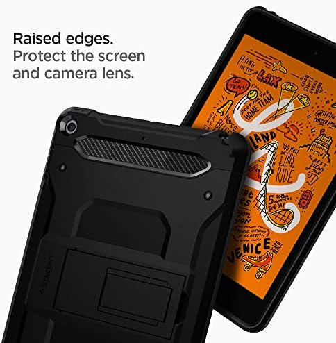 Spigen TOUGH oklop Tech dizajniran za iPad Mini 5 futrola - crna