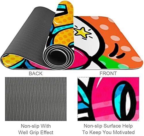 Siebzeh Welcome Back Premium Thick Yoga Mat Eco Friendly Rubber Health & amp; fitnes Non Slip Mat za sve