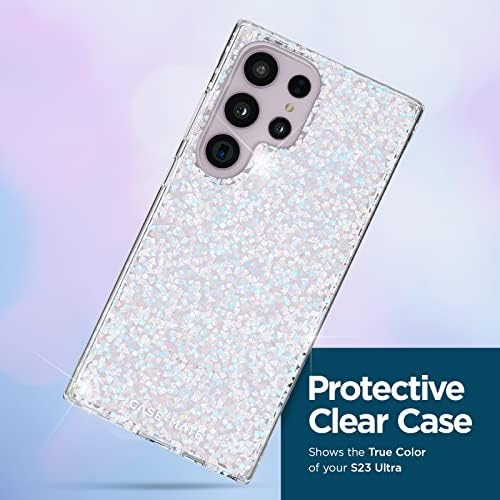 Case-Mate Samsung Galaxy S23 Ultra CASE [6.8 ] [12ft ispuštanje] [bežično punjenje] Twinkle dijamantski