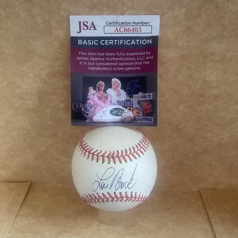Lou Brock St. Louis Cardinals potpisali su vintage n.l. Baseball JSA AC66403 - AUTOGREMENA BASEBALLS