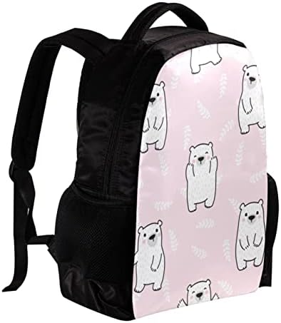 VBFOFBV ruksak za ženske pantalonske bakfa za laptop Travel Casual torba, ružičasta životinja zebra
