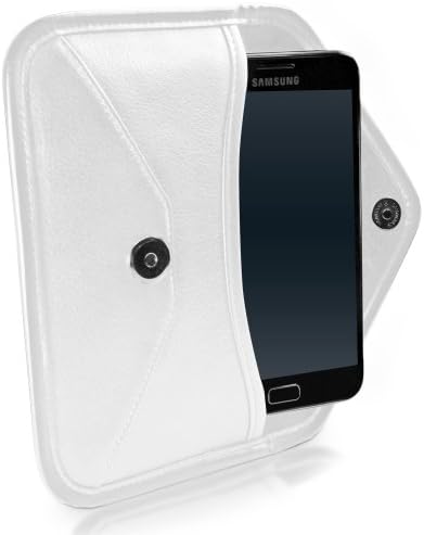 Boxwave futrola za Blu G9 Pro - Elite kožna messenger torbica, sintetički kožni poklopac koverte za kovertu za Blu G9 Pro - bjelory bijeli