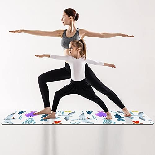 Siebzeh Sea Life And Birds Premium Thick Yoga Mat Eco Friendly Rubber Health & amp; fitnes Non Slip Mat za sve vrste vježbe joge i pilatesa