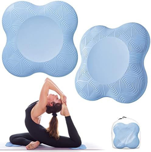 Bigmeda 2kom jastučić za koljena za jogu, neklizajuće prostirke za jogu za žene podrška za klečanje za jogu