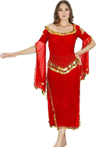 Egipatska seksi trbušnjačka plesna haljina, ručno rađeni trbušni ples za trbuh, orijentalna plesna žena
