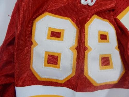 1994 Kansas poglavar grada # 88 Igra izdana crvena dres 75th zakrpa 42 DP32763 - nepotpisana NFL igra rabljeni dresovi