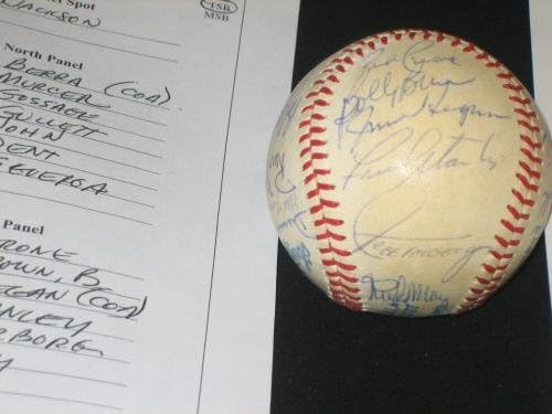 1980 Yankees al Istočni tim prvaka potpisao je autogramirani OAL bejzbol JSA loa - autogramirani bejzbol