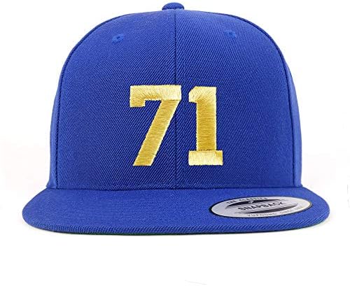Trendy Prodavnica Odjeće Broj 71 Zlatna Nit Sa Ravnim Novčanicama Snapback Bejzbol Kapa