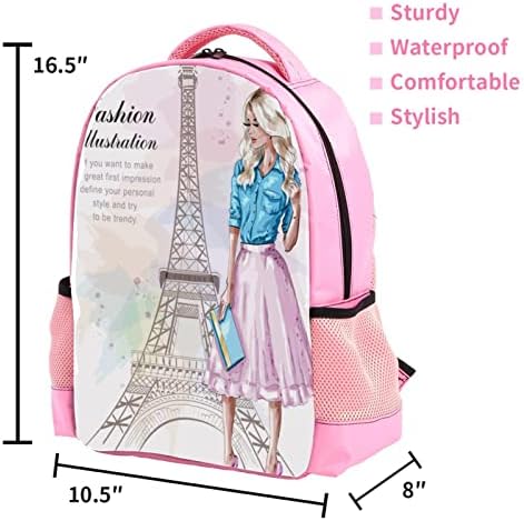 VBFOFBV ruksak za laptop, elegantan putnički ruksak casual pasiva za ramena za muškarce, Pariz Eiffel Tower