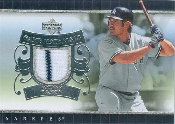 Johnny Damon igrač Igrač za patch Patch Baseball Card 2007. Gornji palubni materijali #UDJD - MLB igra Rabljeni dresovi