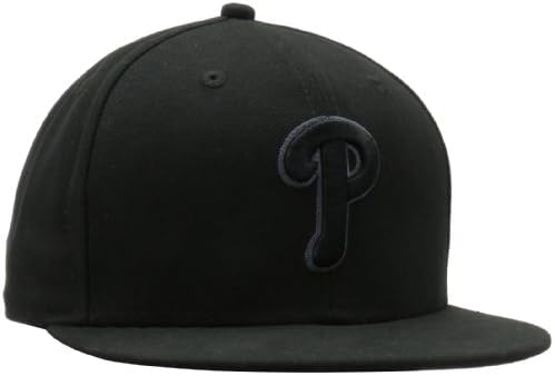MLB Philadelphia Phillies crna & amp; siva 59fifty opremljena kapa