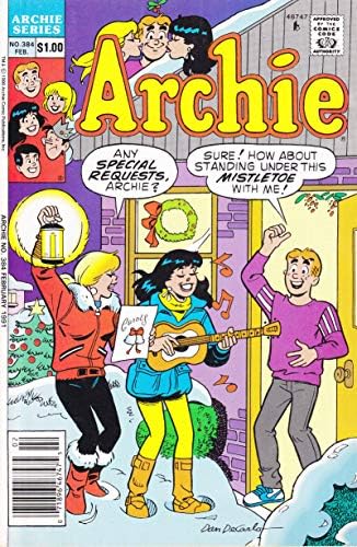 Archie 384 VF; Archie comic book / Februar 1991 Božić Carol Cover