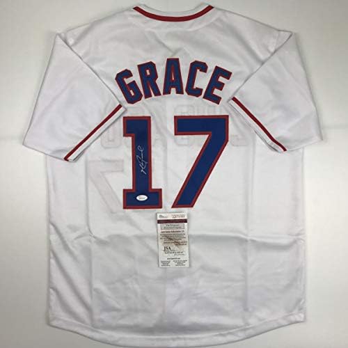 Autographirana / potpisana Mark Grace Chicago Bijeli bejzbol dres JSA COA