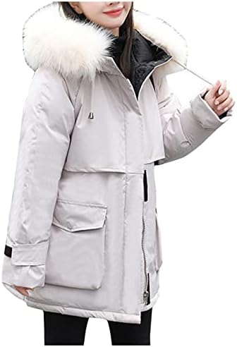 Puffer kaput za ženski modni kaput gornja odjeća duge tople čvrste jakne od pamučne podstane veliki džepni