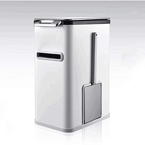 Xbwei indukcijsko smeće može sa poklopcem 7l kupatilo za smeće sa wc četkicom i tkivnom kutijom od nehrđajućeg