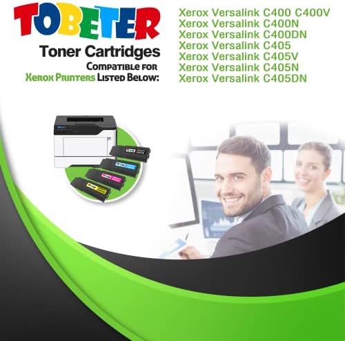 ToBeter prerađena zamjena Toner kertridža za Xerox C400 C405 106r03512 106r03513 106R03514 106r03515, za