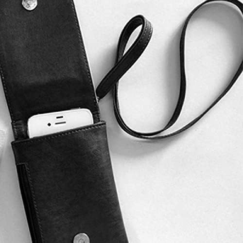 Tradicionalni japanski Lucky Koinobori Telefon novčanik torbica Viseće mobilne torbice Crni džep