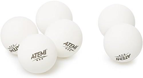 Atemi - Pakovanje 6 ping pong kuglice, bijelo, m