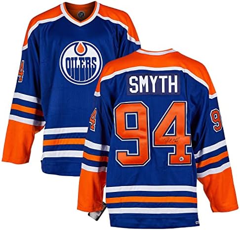 Ryan Smyth potpisao Edmonton Oiler 36x44 dresov okvir - autogramirani NHL dresovi