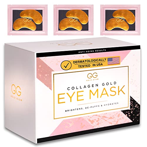 Zlatni sjaj ispod zakrpa za oči - 24K zlatne maske za oči za tamne krugove i natečenost za muškarce i žene