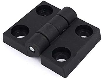 Plastični vijak sa zatvorenim ormanima X-Dree Fiksni sklopivi rotirajuća šarka crna 60x50x19mm (Puertas