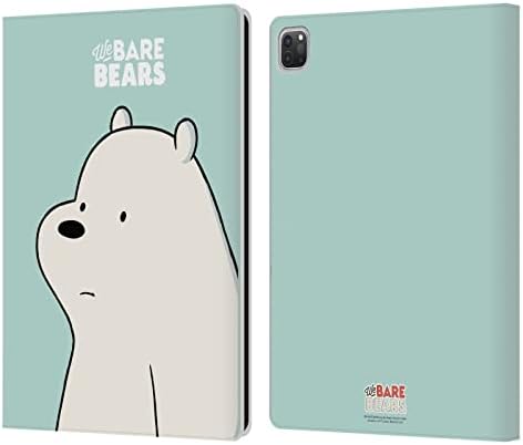 Dizajni slučajeva glave službeno licencirani smo goli medvjedi ledeni medvjed karakter umjetnička koža knjiga novčanik poklopac poklopca kompatibilan sa Apple iPad Pro 12.9 2020/2021/2028