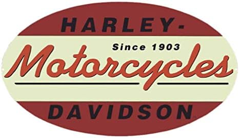 Harley-Davidson od 1903. Ovalni limeni metalni znak 11 x 18 inča 2010211