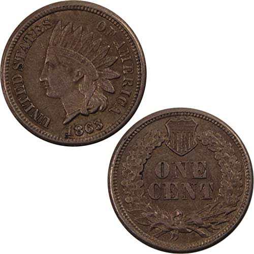 1863. Indijski glava za glavu ONCURTUOULY COPPER-Nickel Penny SKU: I3780