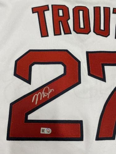 Mike Trout potpisao je TBTC Kalifornijski dres MLB Holo Majestic - autogramirani MLB dresovi