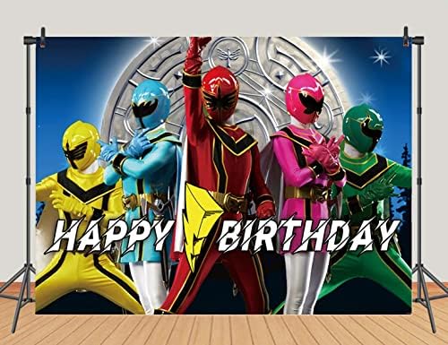 MengGeGe Power Ranger Megaforce pozadine Tinejdžeri Rođendanska zabava znak Banner fotografija pozadina